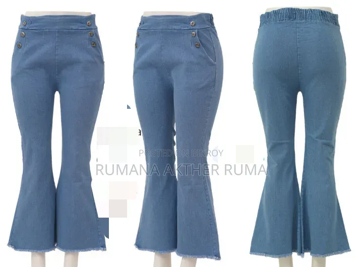 Short Tops Ladies Jeans Pants