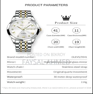 Luxury Diamond Dial Waterproof Stainless Steel Strap Men Wristwatch