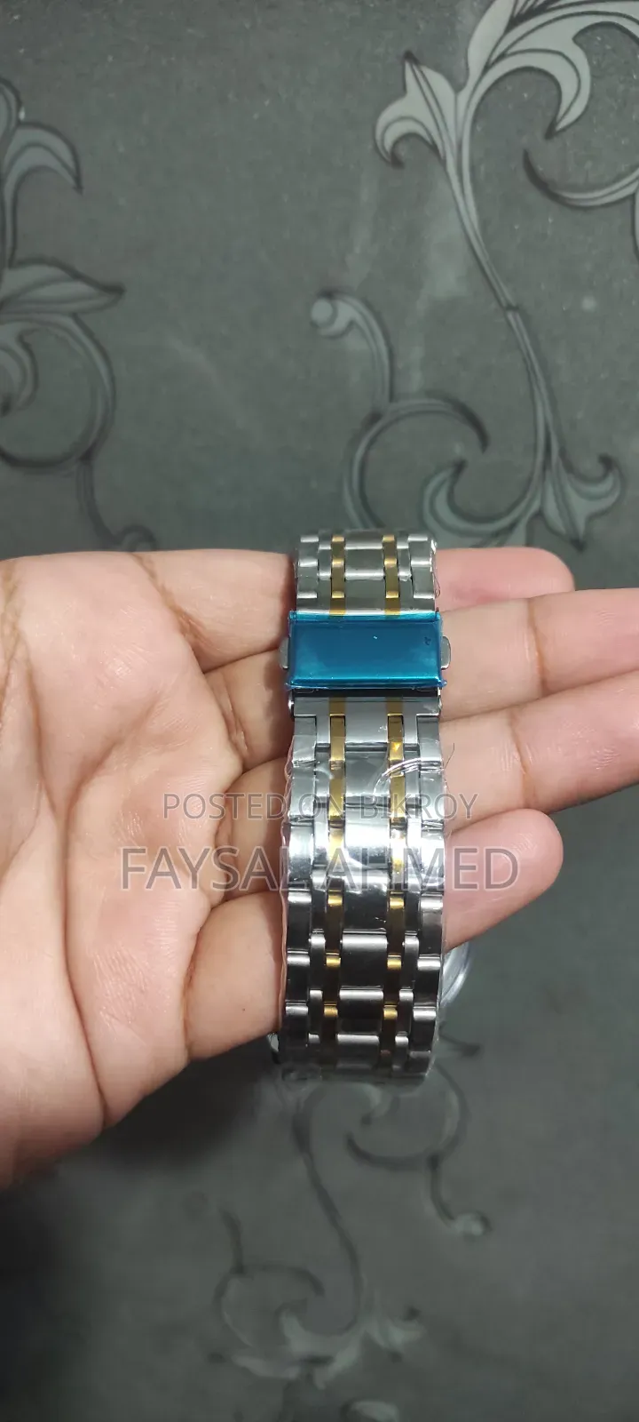 Luxury Diamond Dial Waterproof Stainless Steel Strap Men Wristwatch