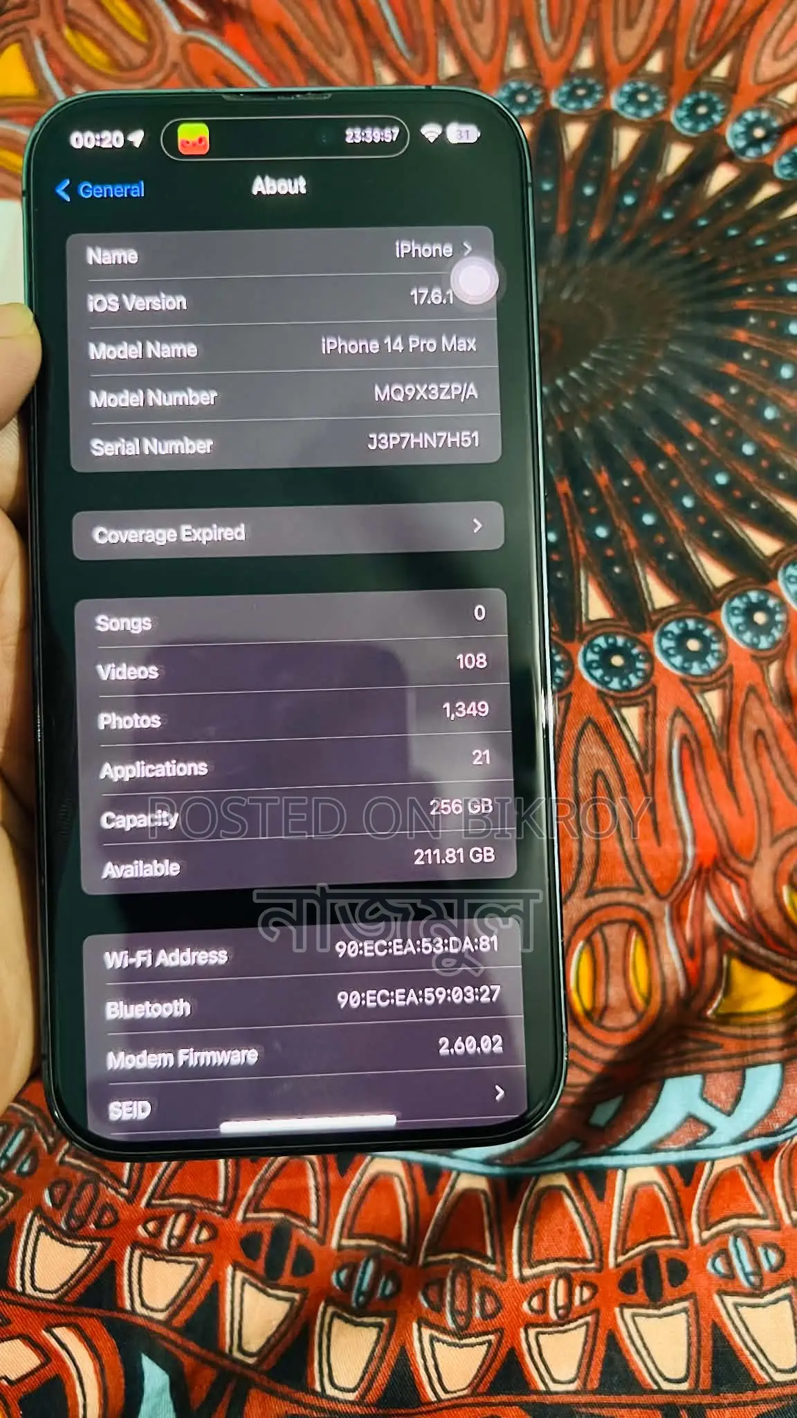 Apple iPhone 14 Pro Max 256 GB Purple