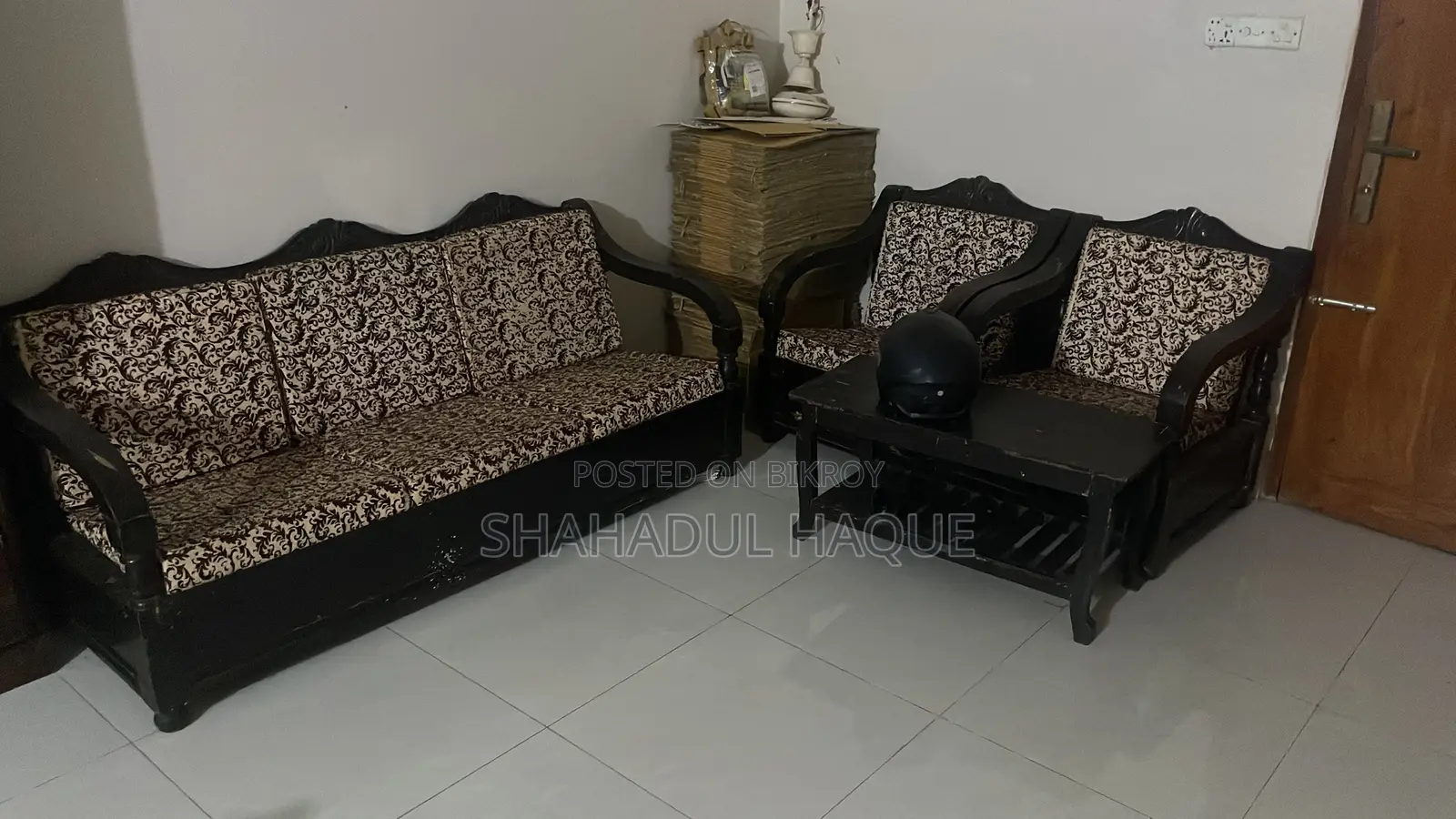 Shagun and Jam Wooden Sofa
