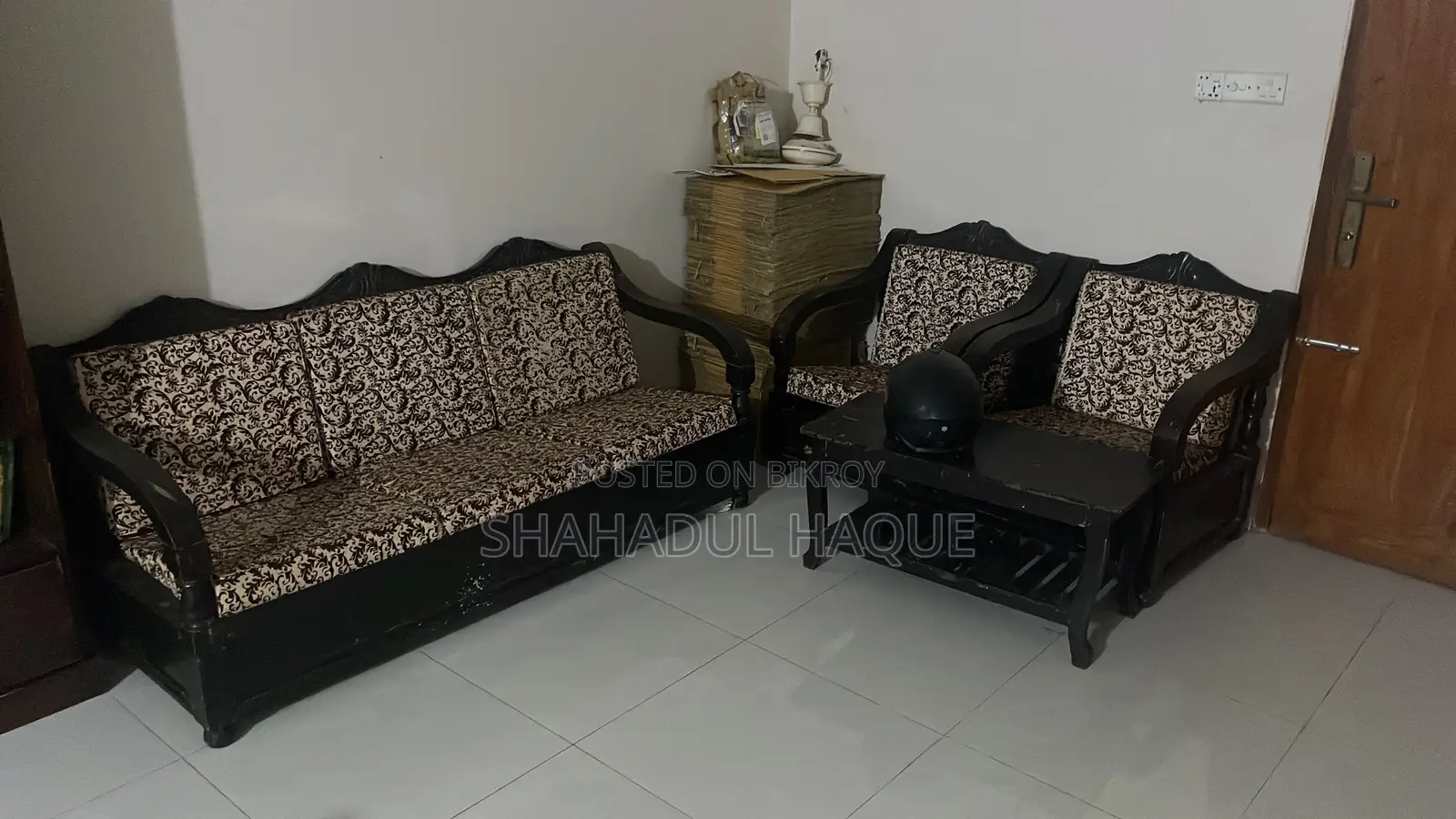 Shagun and Jam Wooden Sofa