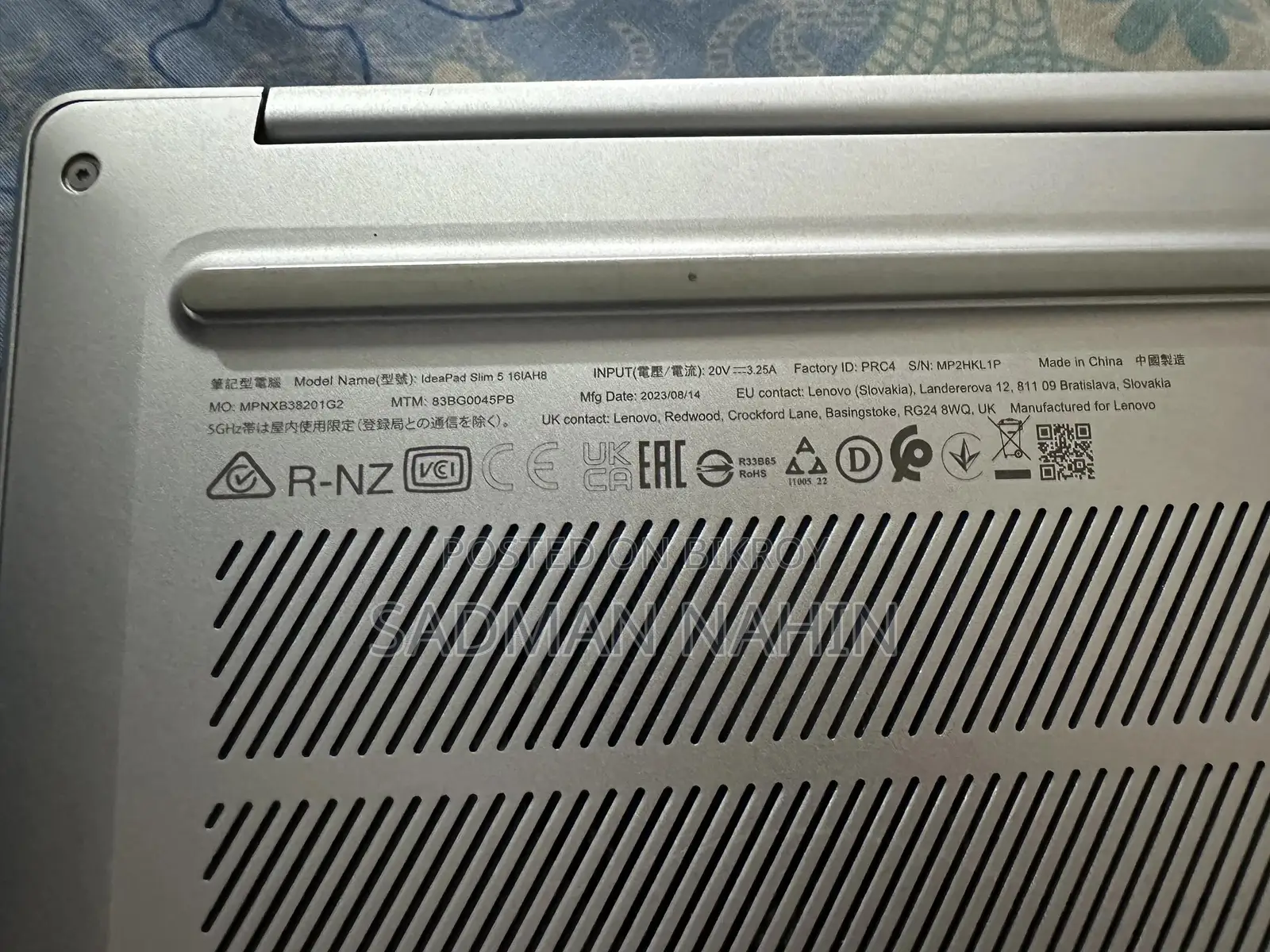 ল্যাপটপ Lenovo IdeaPad 530S ১৬জিবি ইন্টেল কোর আই৫ এইচসিসি+এসএসডি ৫০০জিবি