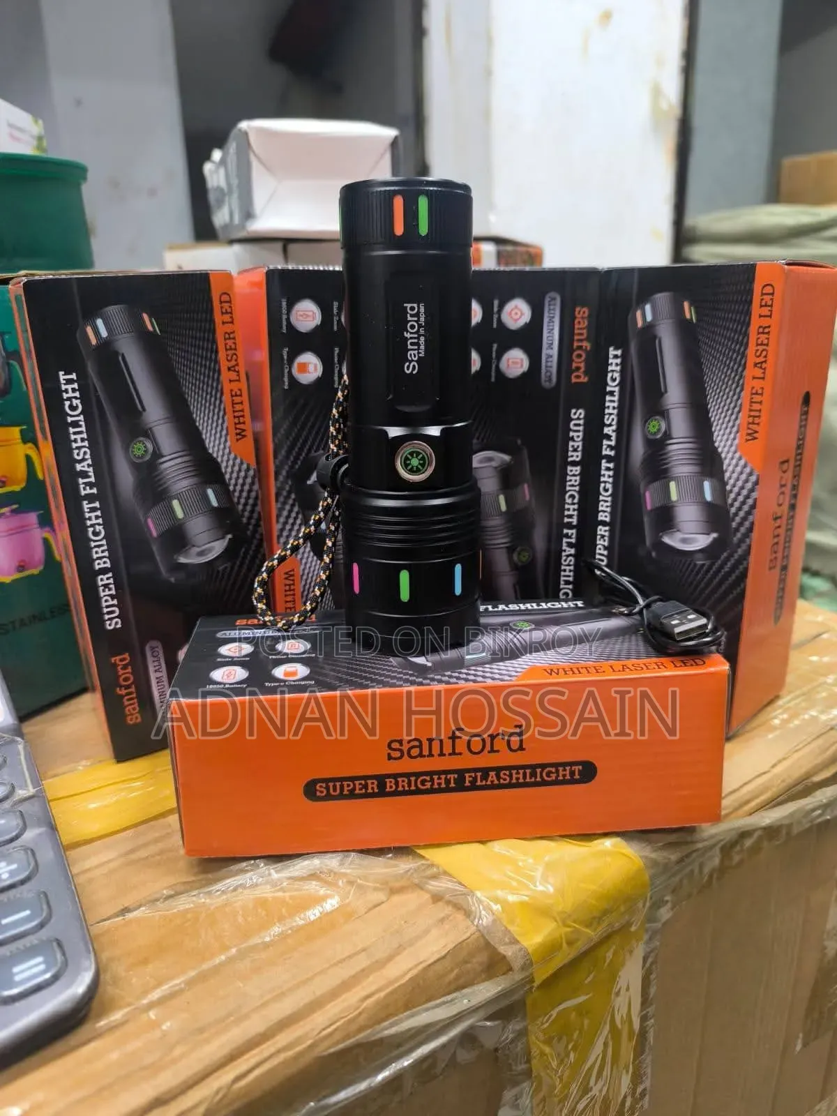Sunford Super Bright Flashlight/ Jumbo Touch Light