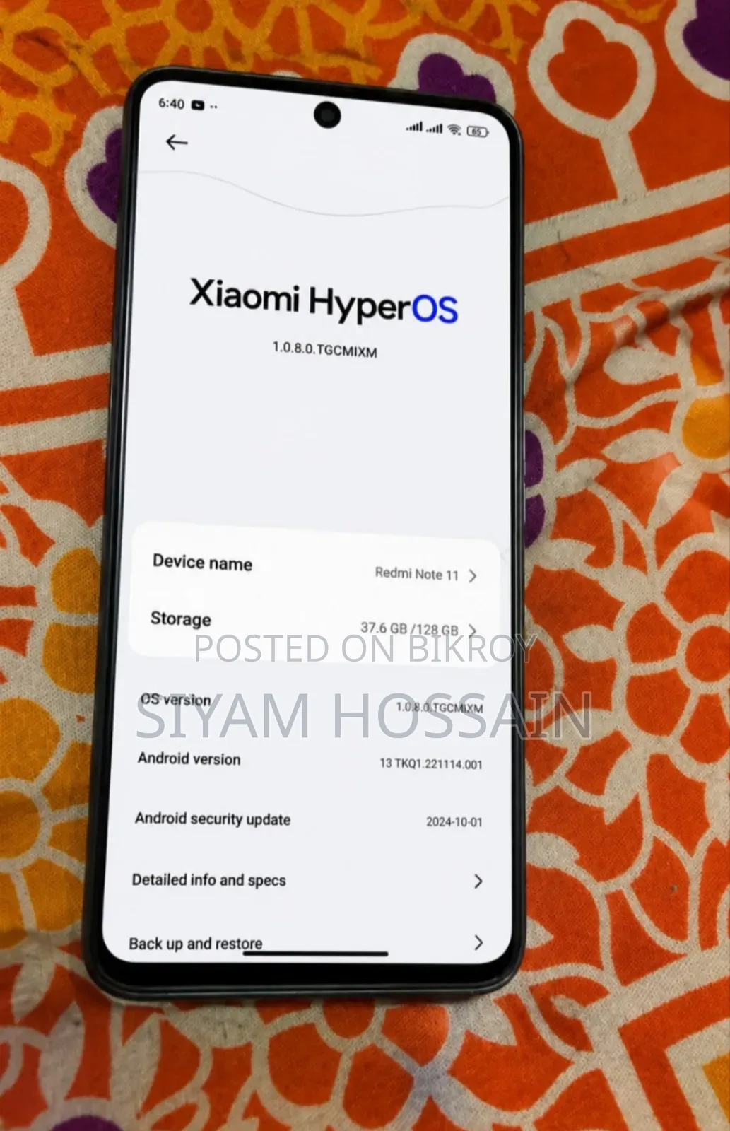 Xiaomi Redmi Note 11 128 GB Blue