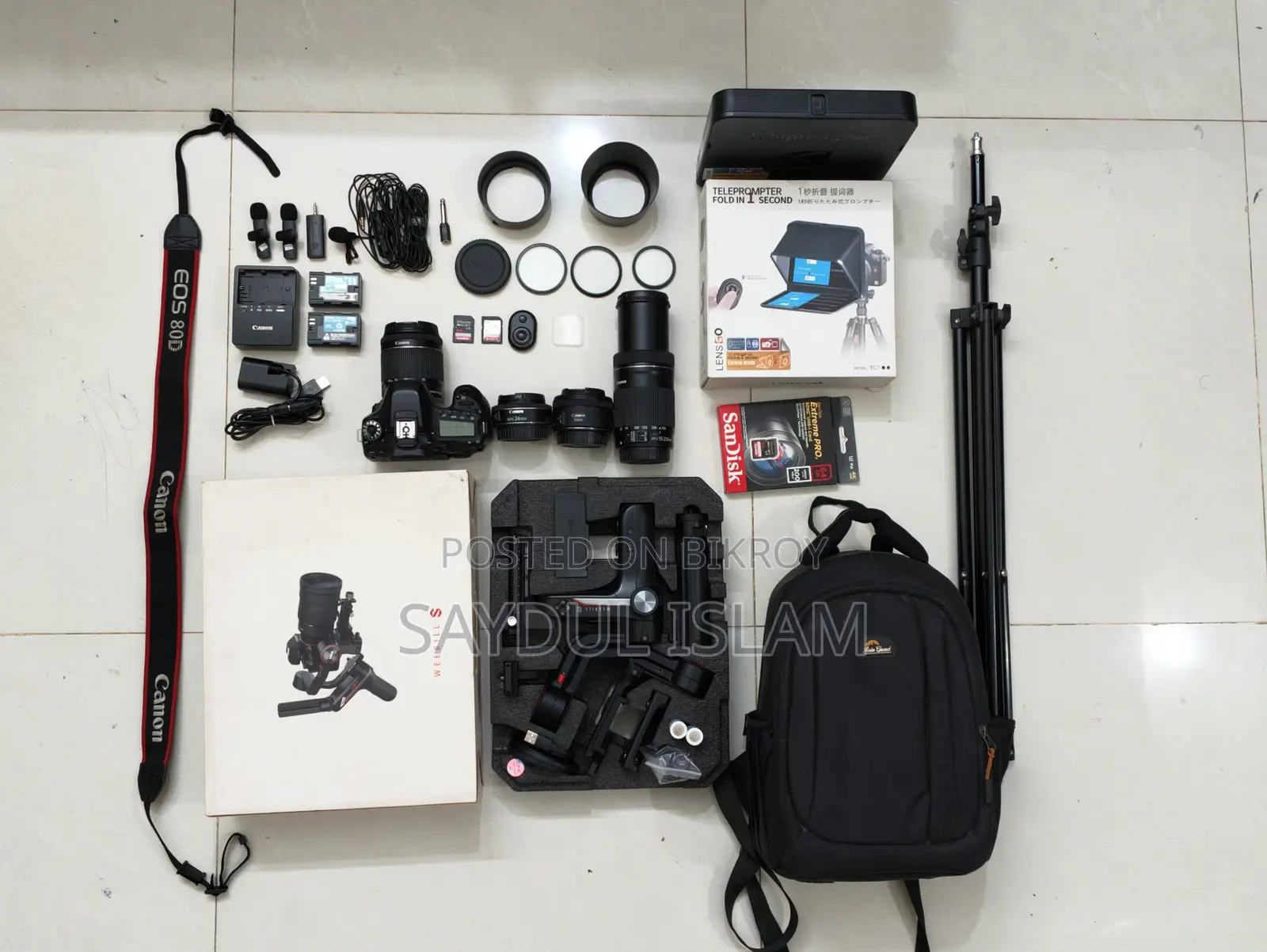 Professional Video Production Photography Setup - Canon 80D Bundle