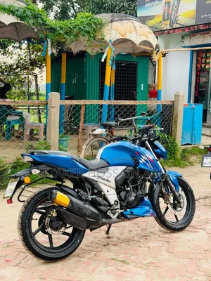 New TVS Apache RTR 160 4V 2023 Blue