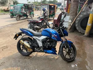 New TVS Apache RTR 160 4V 2023 Blue