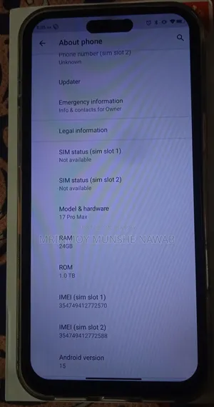 Mobile Phone 1 TB Blue