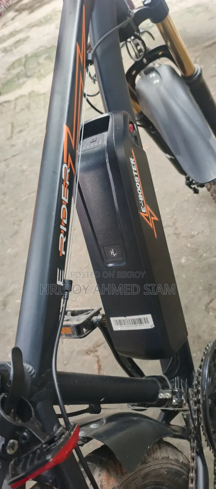 ই-বুস্টার ইলেকট্রিক বাইসাইকেল | ৩৪০ কিমি ব্যবহৃত | ব্যাটারি চার্জার