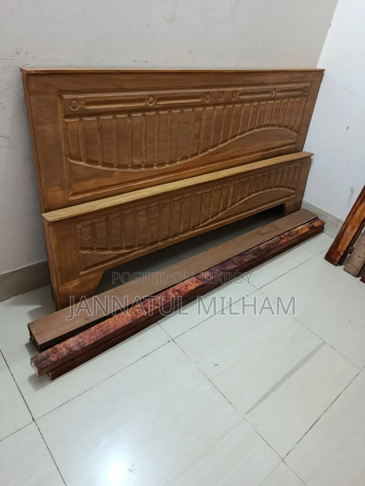 Large Segun Wooden Bed 6/7 Feet