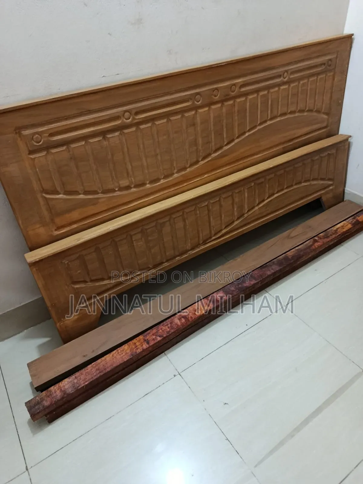 Large Segun Wooden Bed 6/7 Feet