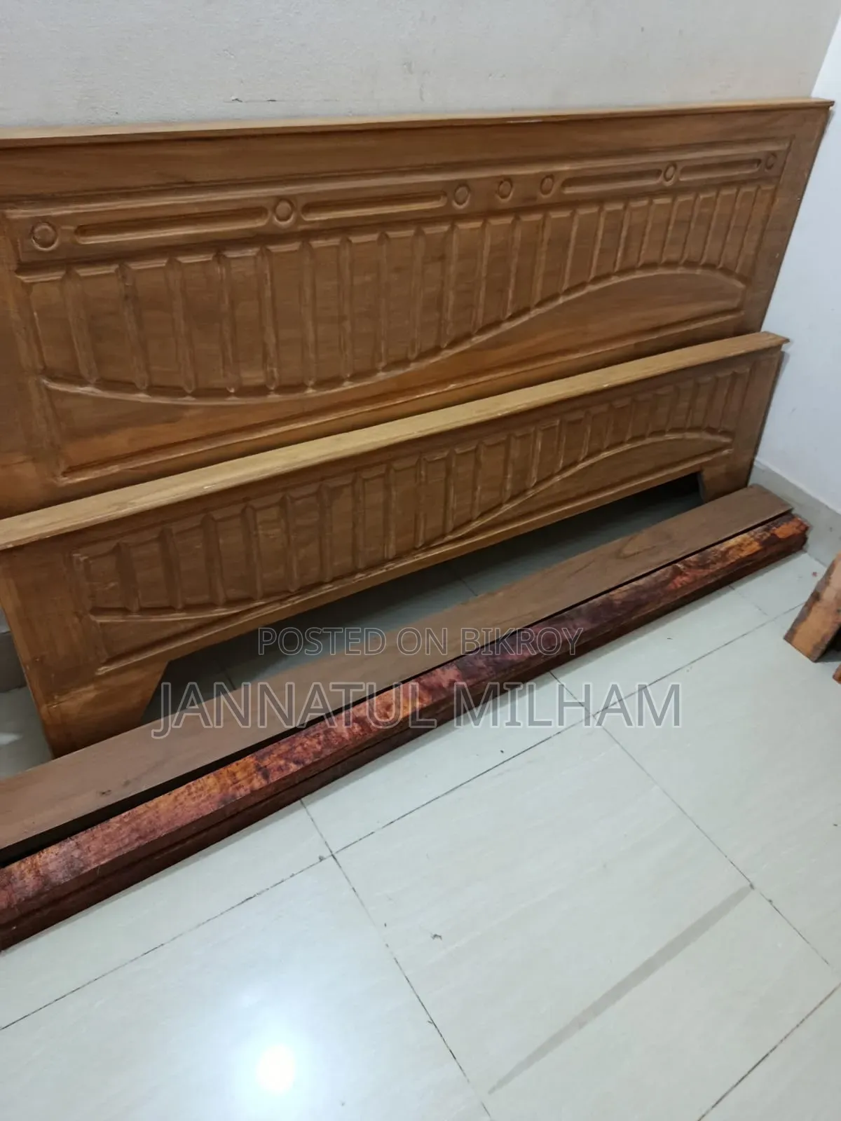 Large Segun Wooden Bed 6/7 Feet