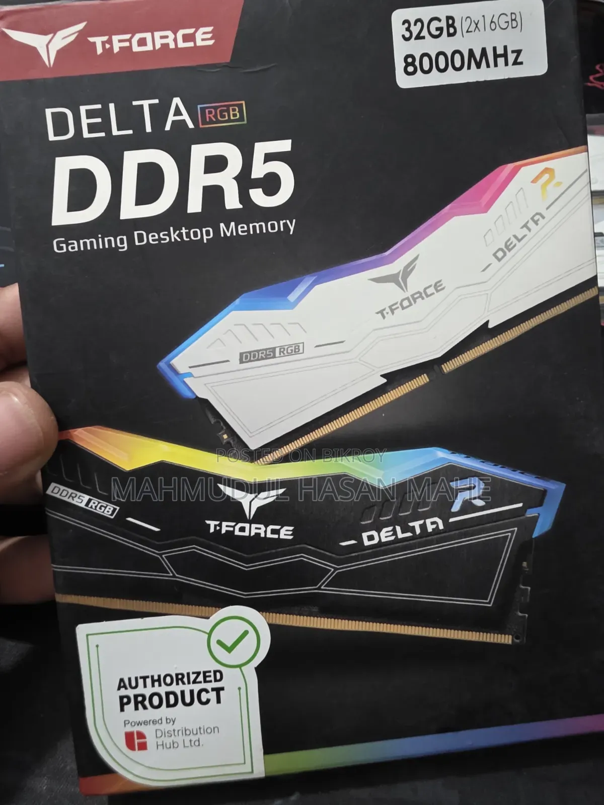 Delta ARGB DDR-5 RAM - 32GB 2x16GB 8000MHz Desktop PC RAM