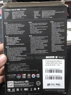 Delta ARGB DDR-5 RAM - 32GB 2x16GB 8000MHz Desktop PC RAM