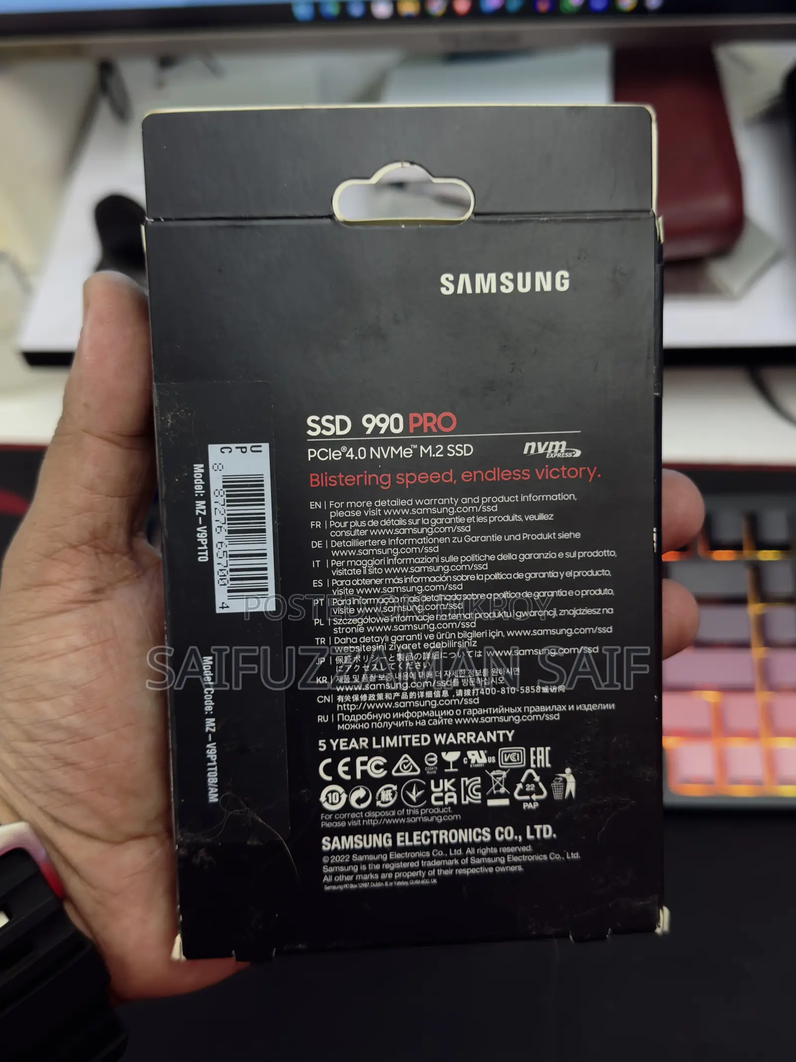 Samsung 990 Pro 1TB NVMe PCIe 4.0 SSD (Used - 6 Months Warranty)