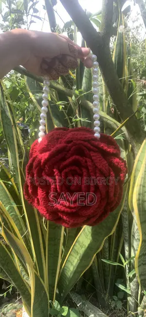 Crochet Rose Bag, Crochet Hair Ban Stick , Crochet Sunflower Bouquet