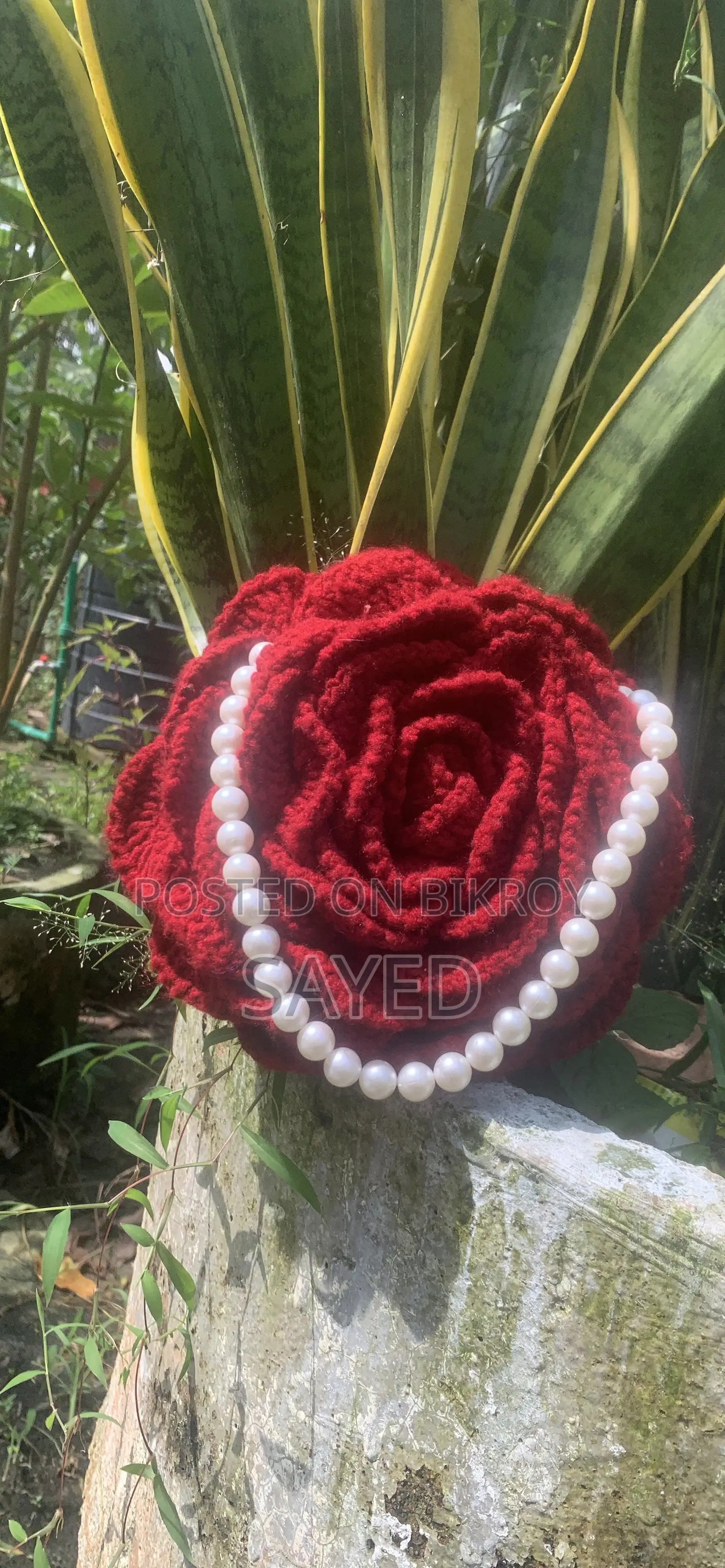 Crochet Rose Bag, Crochet Hair Ban Stick , Crochet Sunflower Bouquet