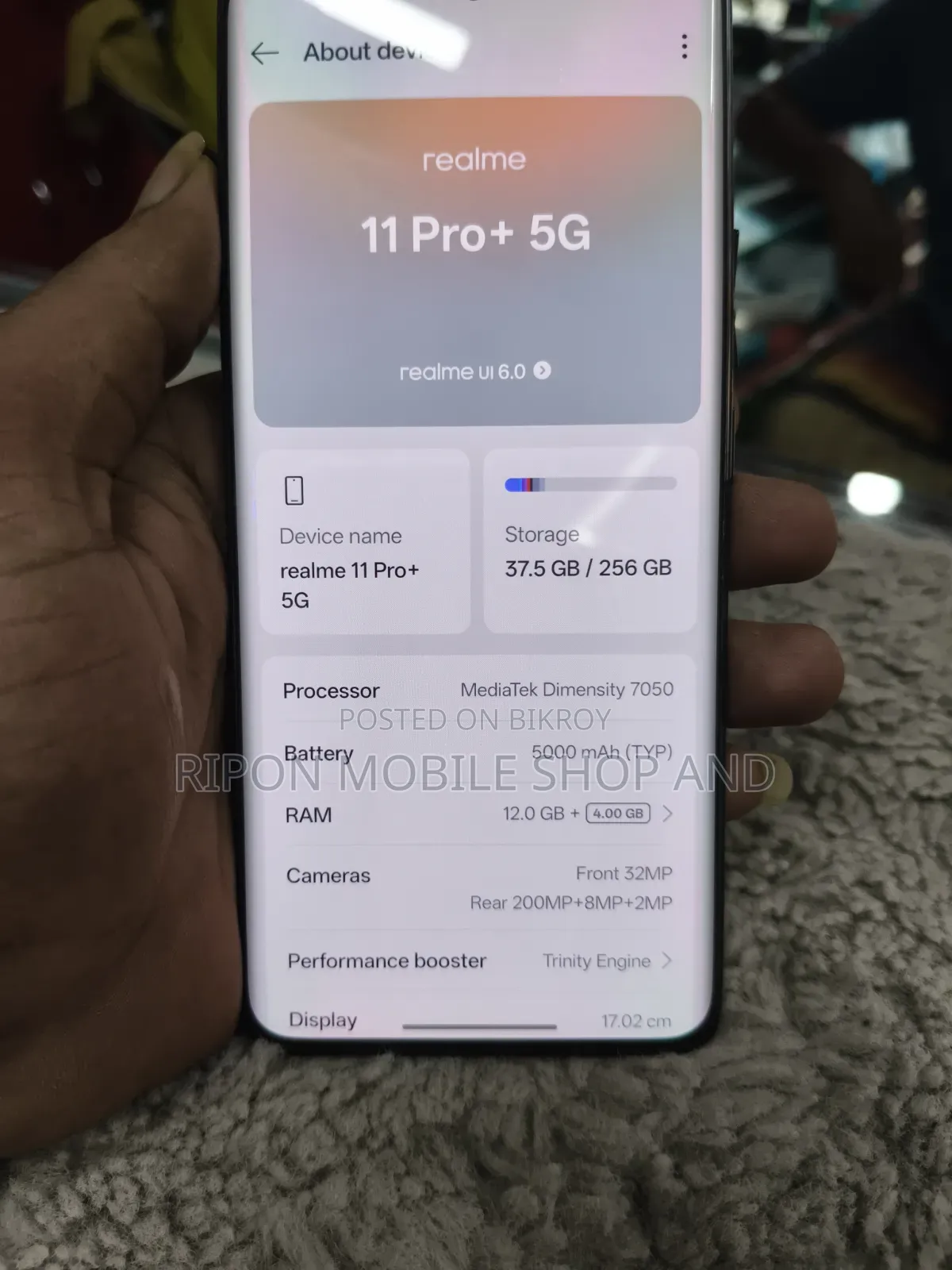 Realme 11 Pro+ 256 GB Black