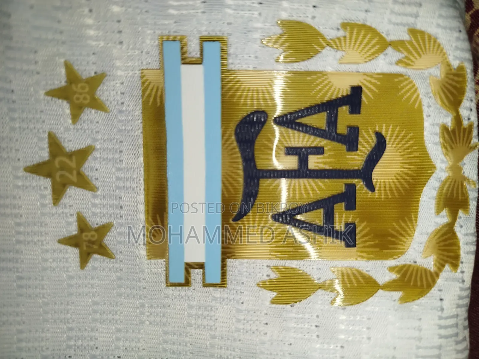 Argentina Home Jersey Player Edition