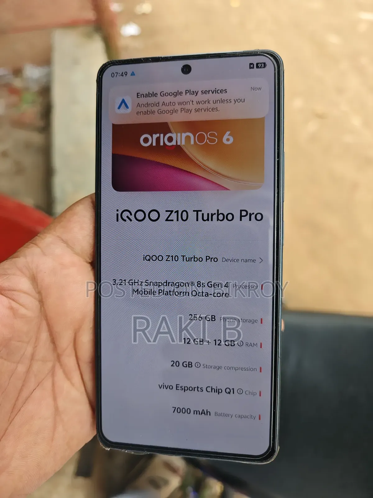 iQOO Z10 256 GB Black