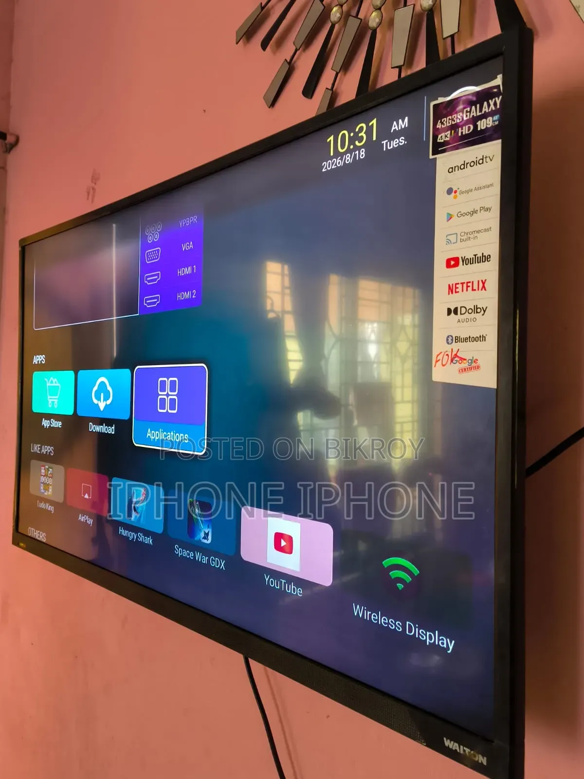 Walton Smart TV Sell 43 Inch