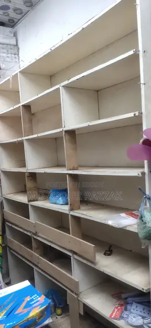 A rack made of melamine board is for sale.