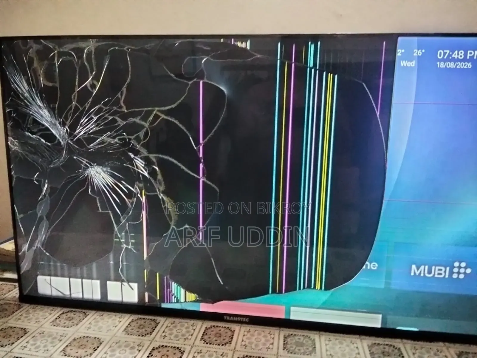 Transtec Smart TV 43 Inch Only Display Problem
