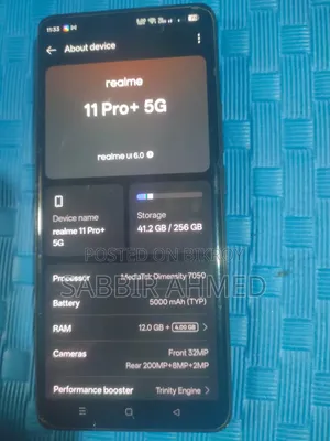 Realme 11 Pro+ 256 GB Black