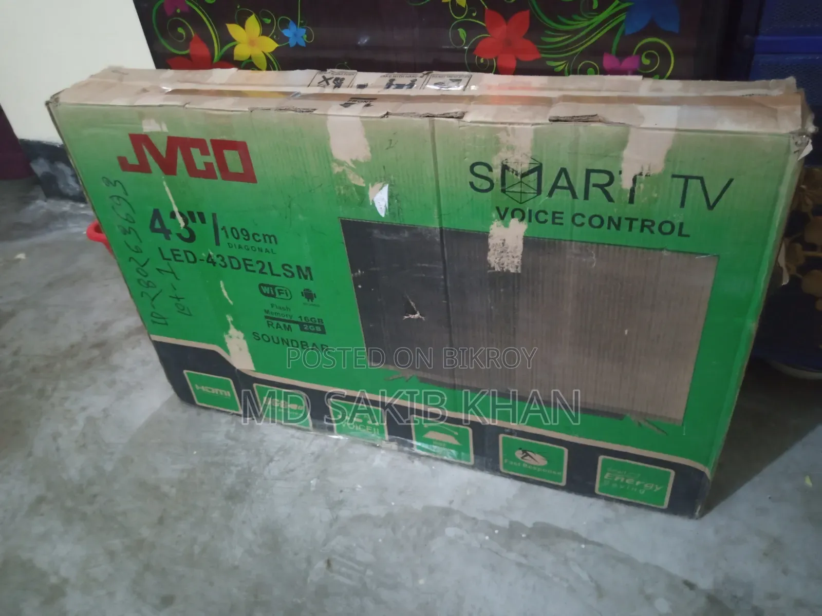 43 Inch JVC 4K Voice Control Frameless TV for Sale