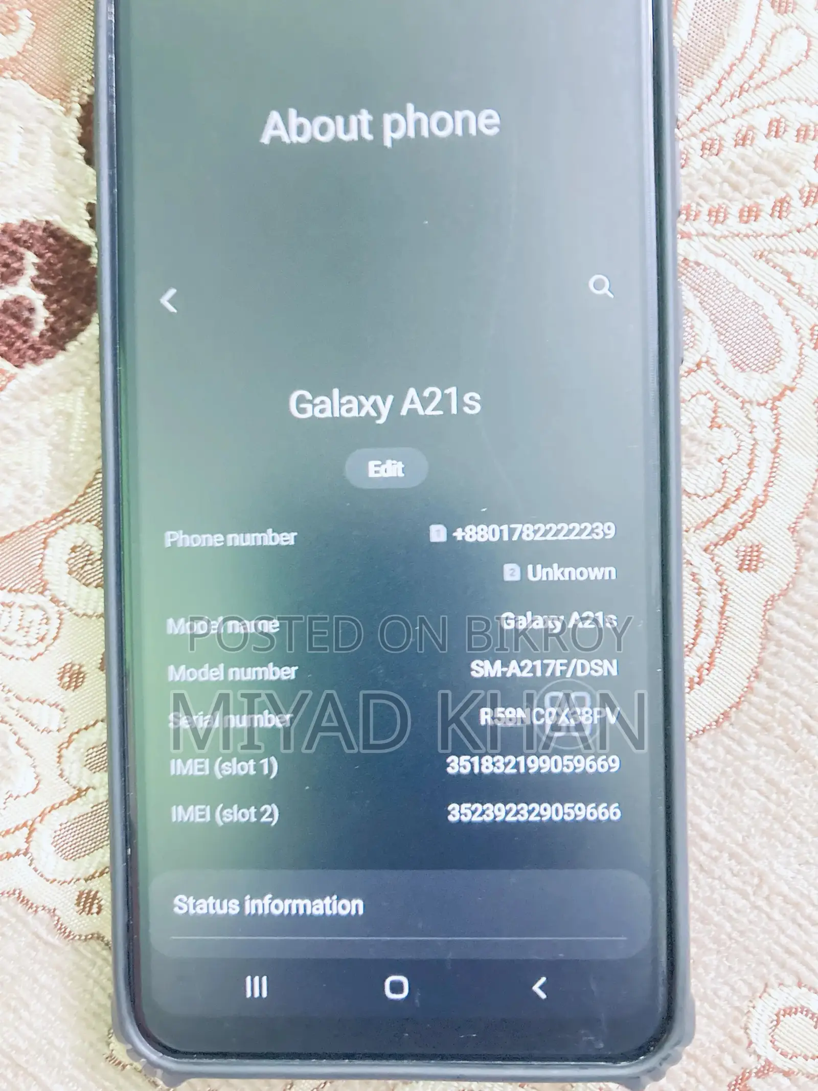 Samsung Galaxy A21s 32 GB Graphite