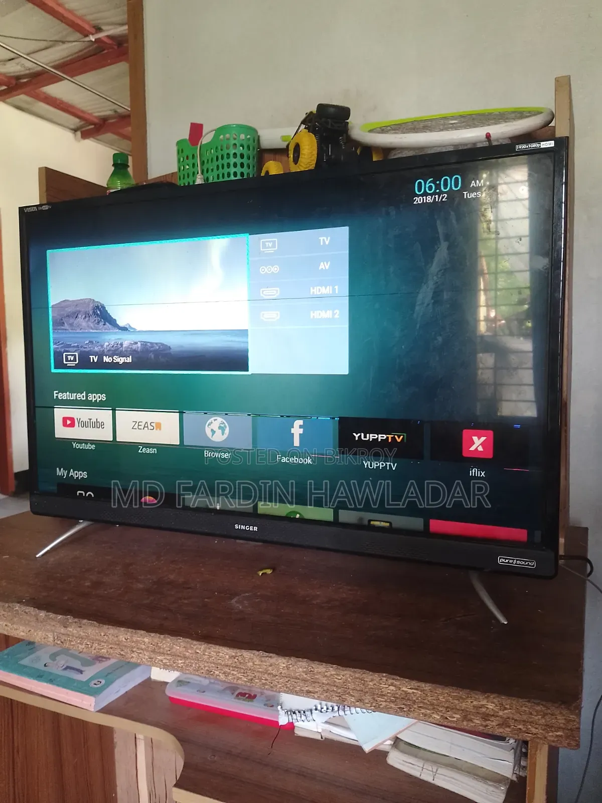 SINGER TV Smart 32 Inch Without Remote