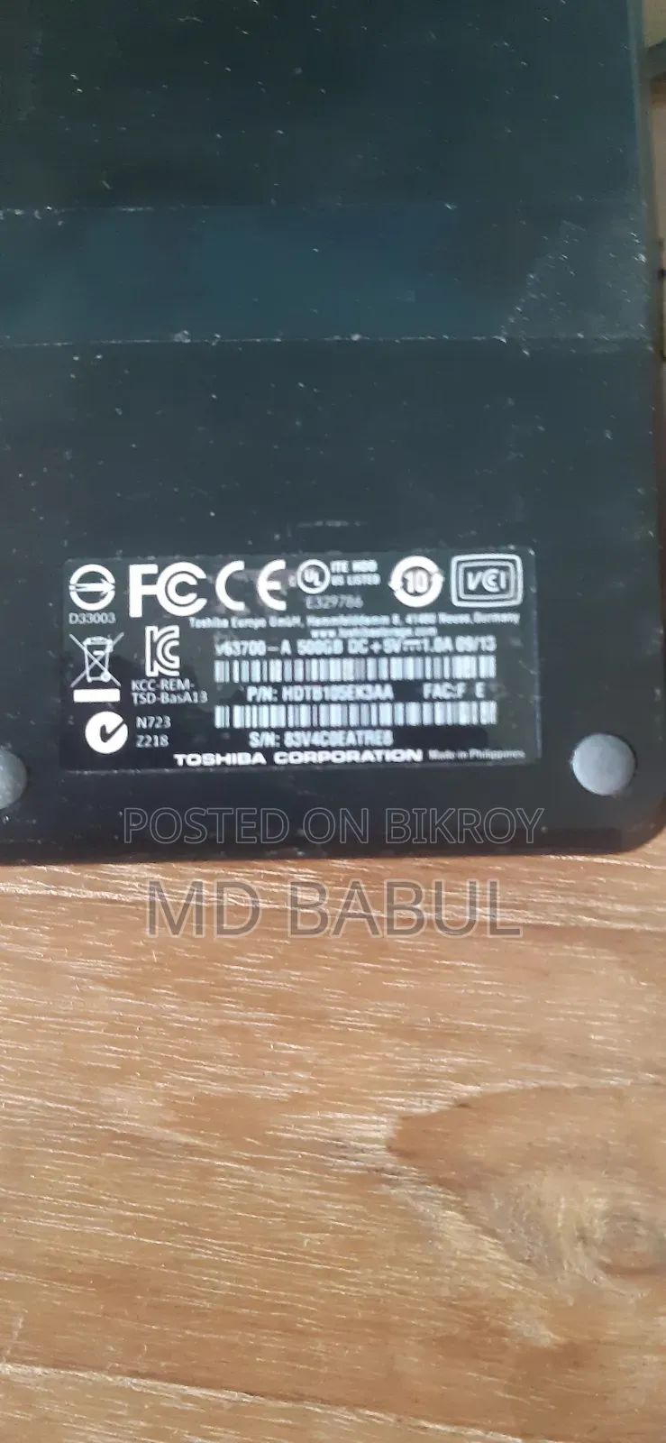 External Hard Disk 500GB