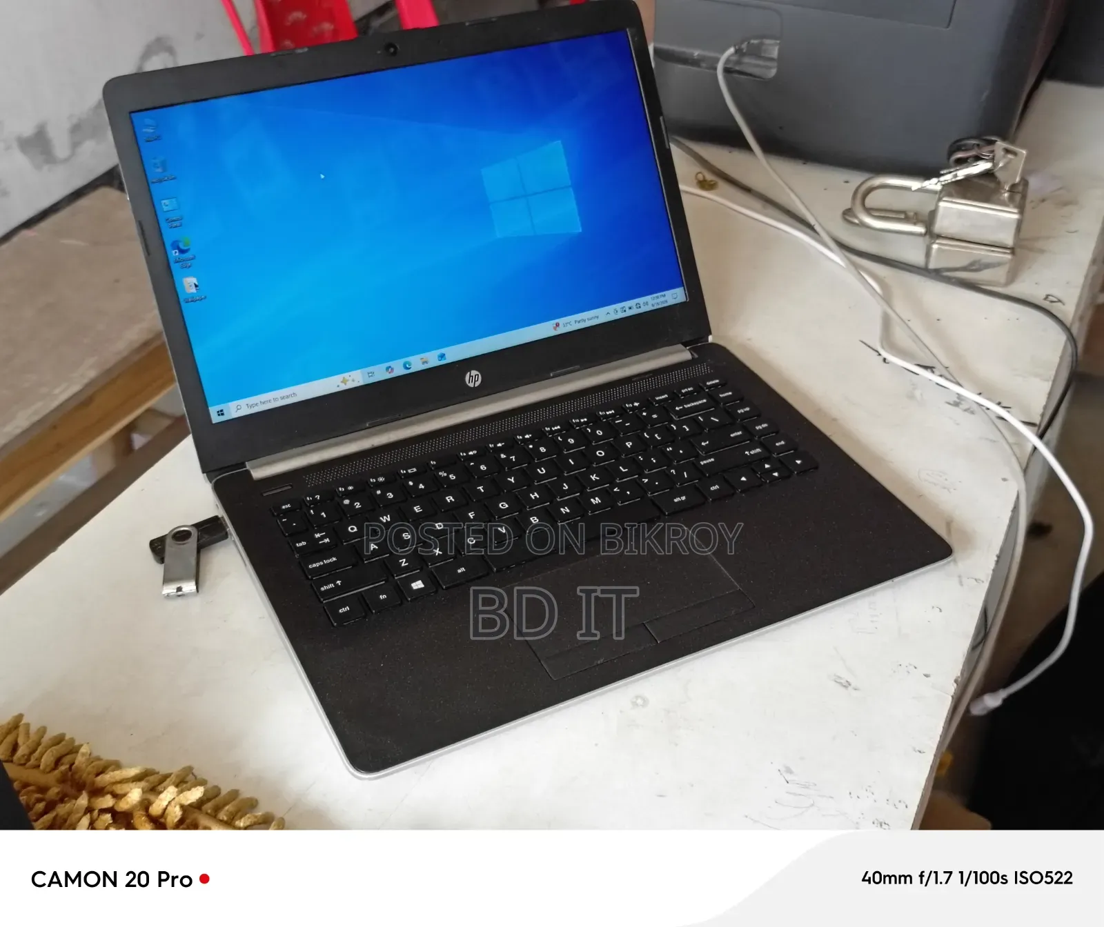 HP Laptop 4GB RAM Intel Core i3 128GB SSD