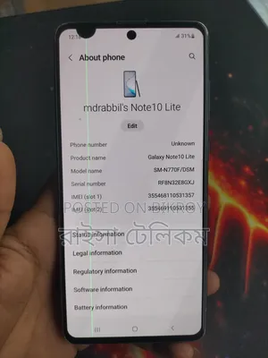 Samsung Galaxy Note 10 Lite 128 GB Silver