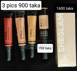 3 L.A Girl Concealer 1 full Coverage Concealer, SheGlam Foundation