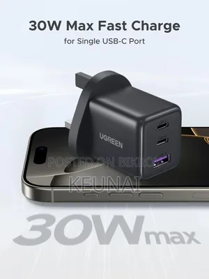 Ugreen 30w 3port Adapter(Intact)