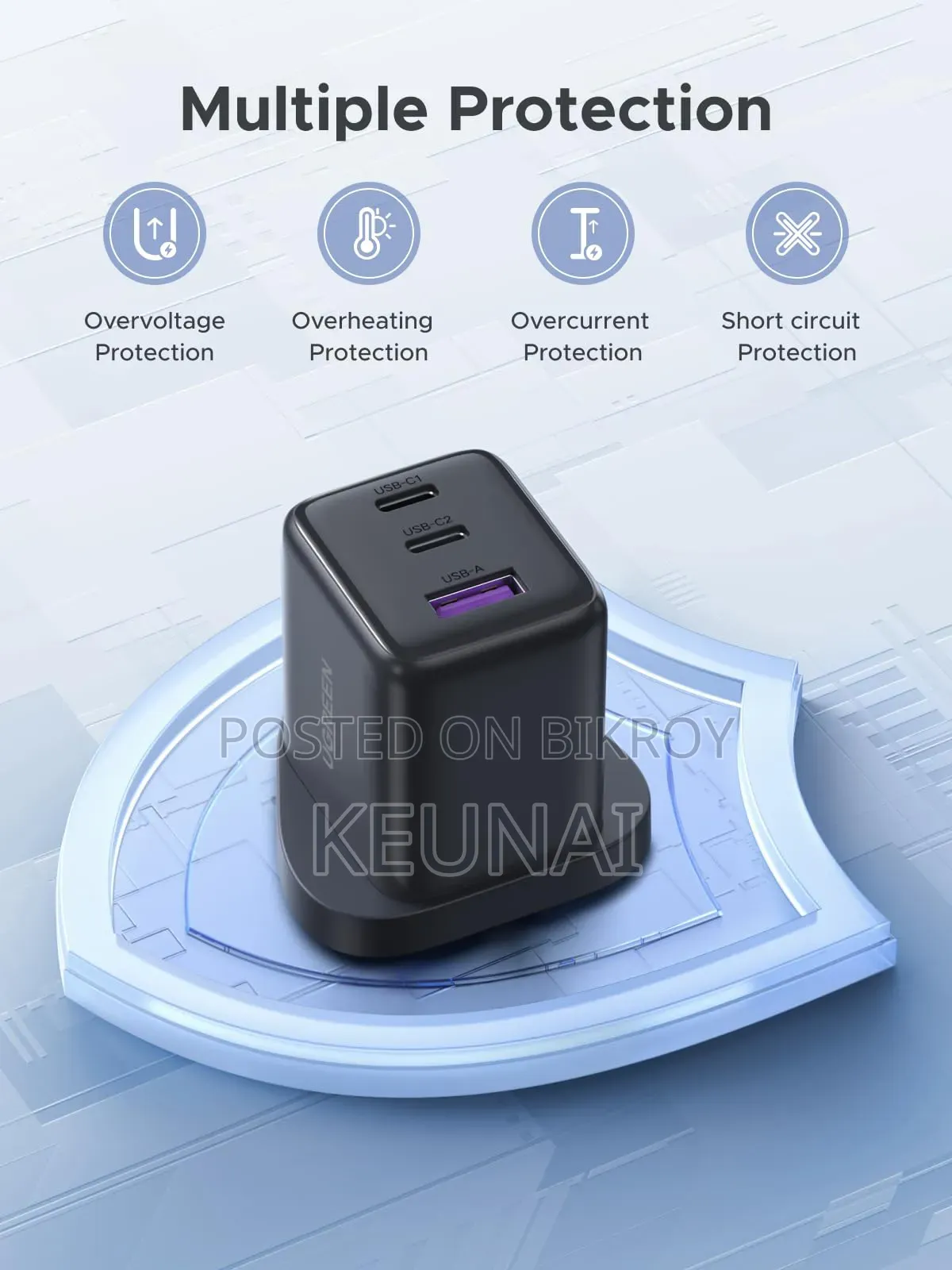 Ugreen 30w 3port Adapter(Intact)