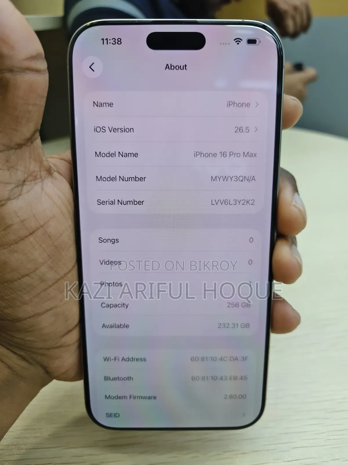 Apple iPhone 16 Pro Max 256 GB Silver