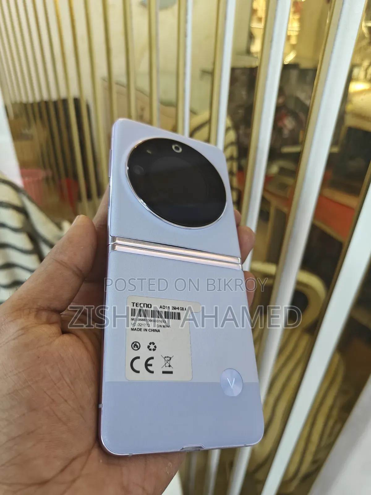Tecno Phantom v Flip 5G 256 GB Purple
