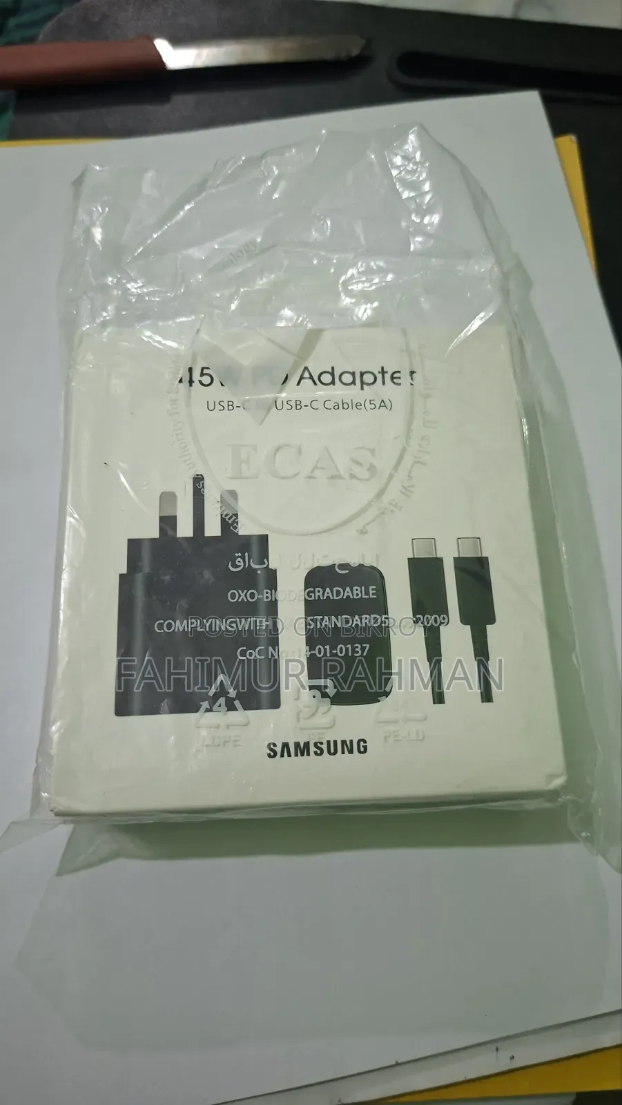 Samsung Original 45 Watt Type-C Charger
