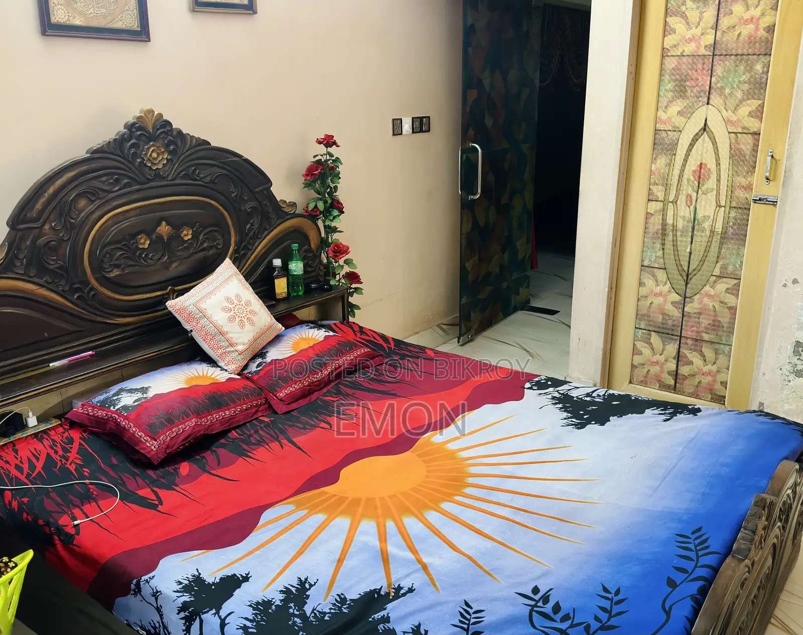 Sirish Wood Double Master Bed | Beautiful Carving