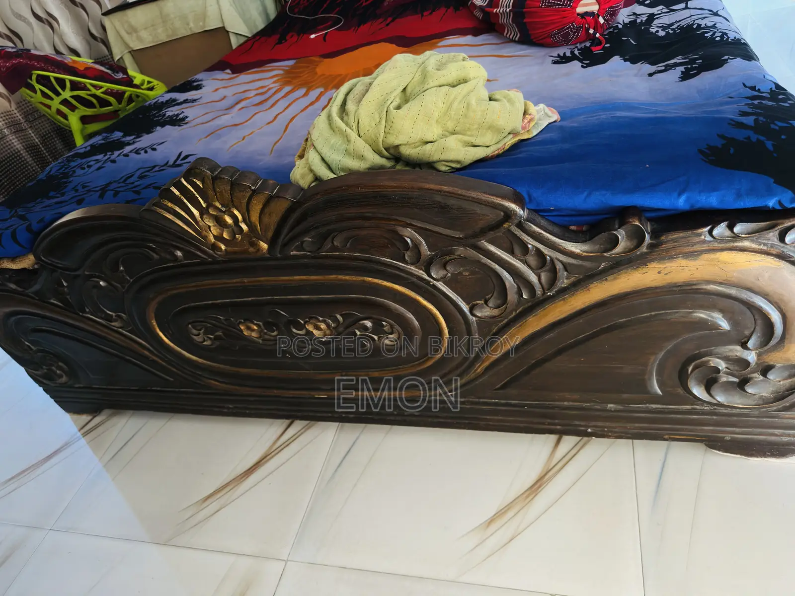 Sirish Wood Double Master Bed | Beautiful Carving