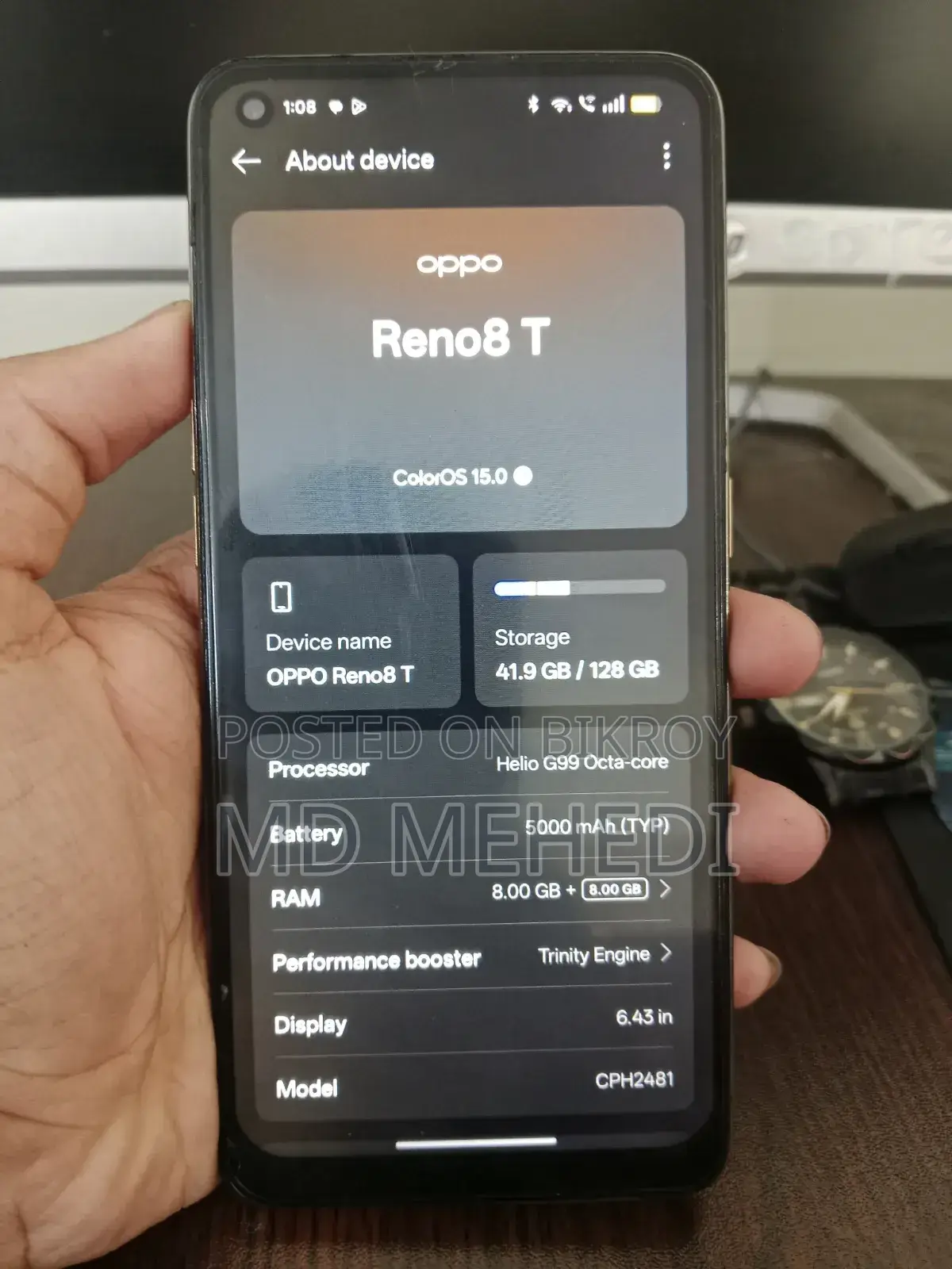 Oppo Reno 8T 256 GB Orange