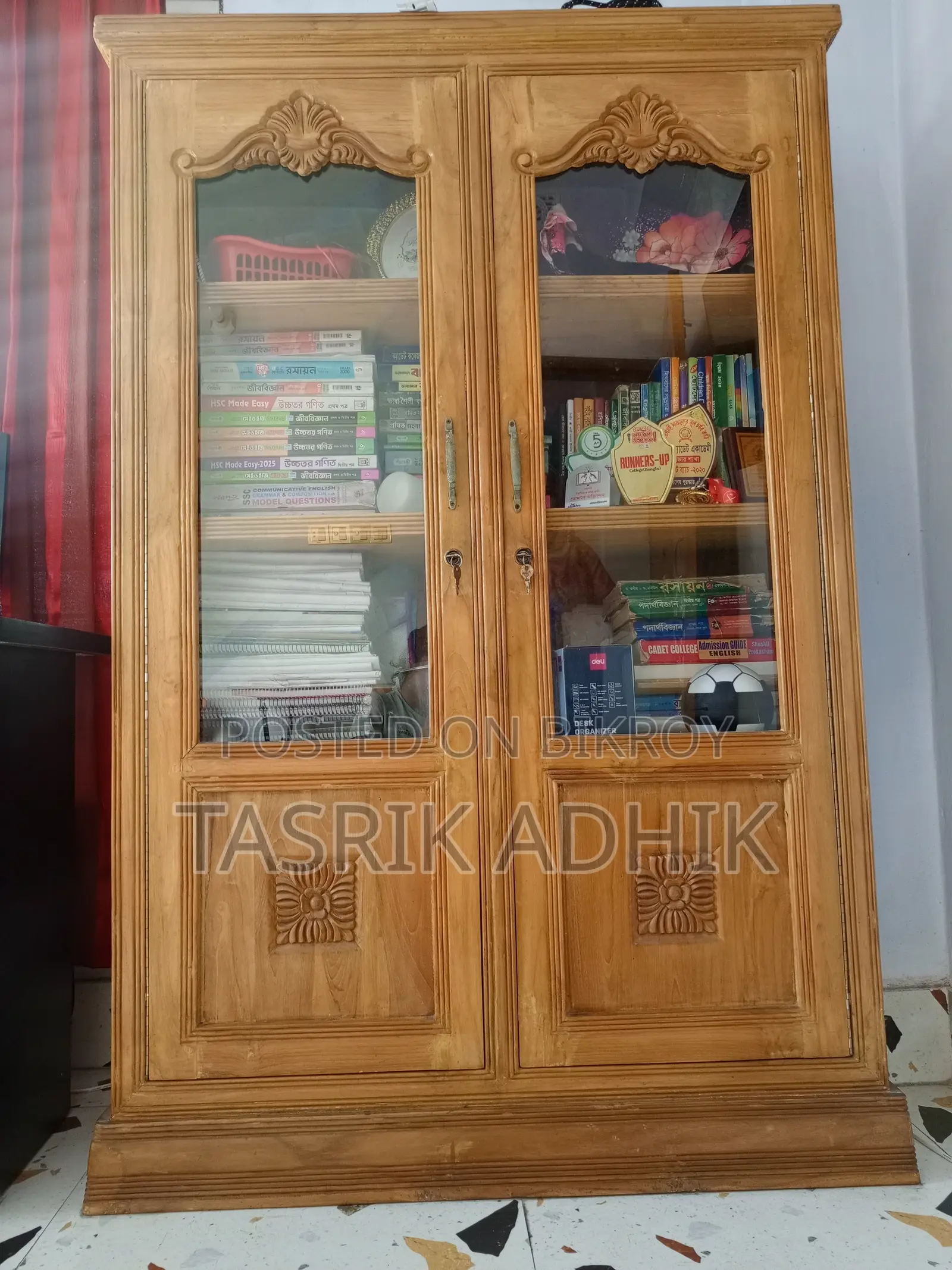 Teak Wood Bookshelf