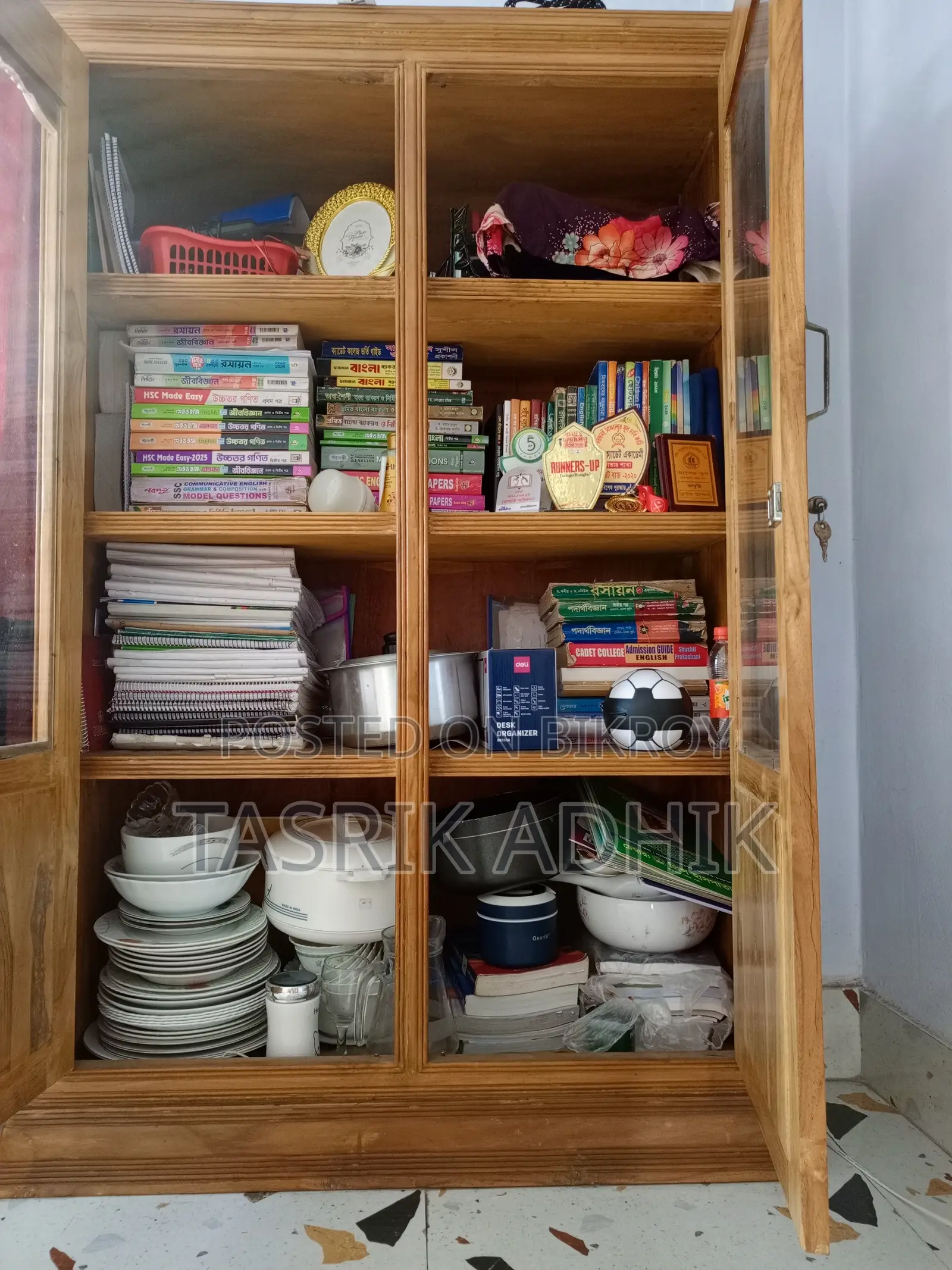 Teak Wood Bookshelf