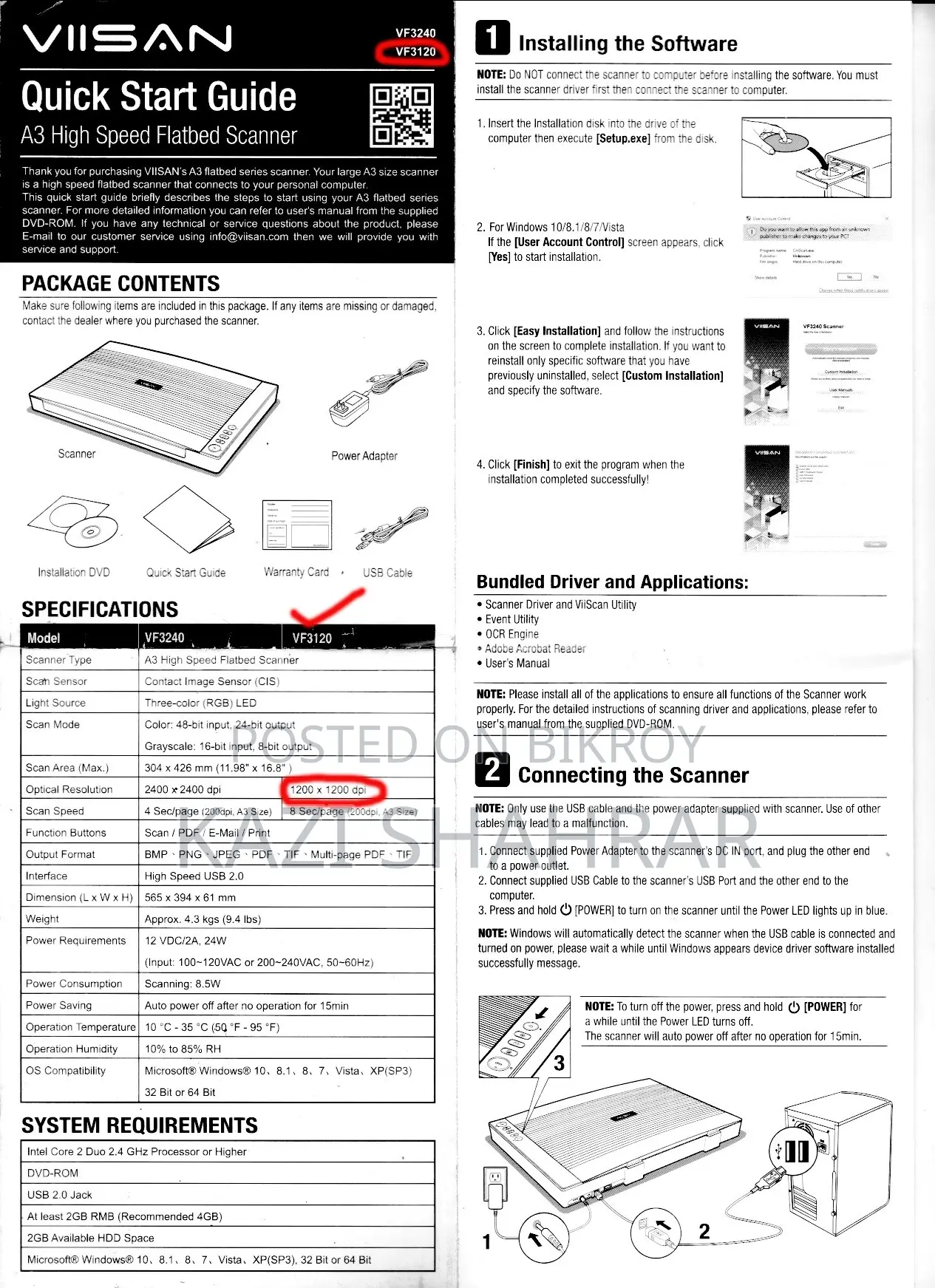 Viisan A3 Scanner