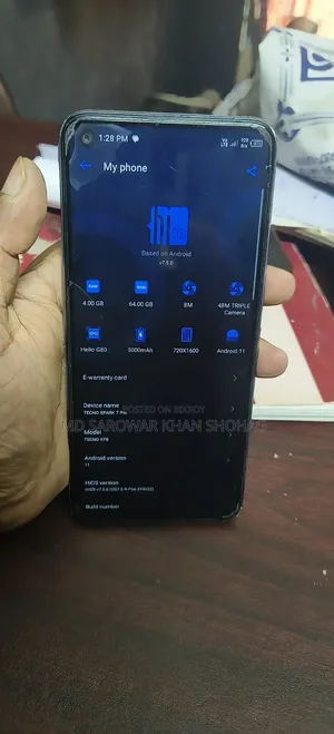 Tecno Spark 7 Pro 64 GB Gray