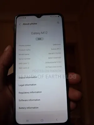 Samsung Galaxy M12 128 GB Blue