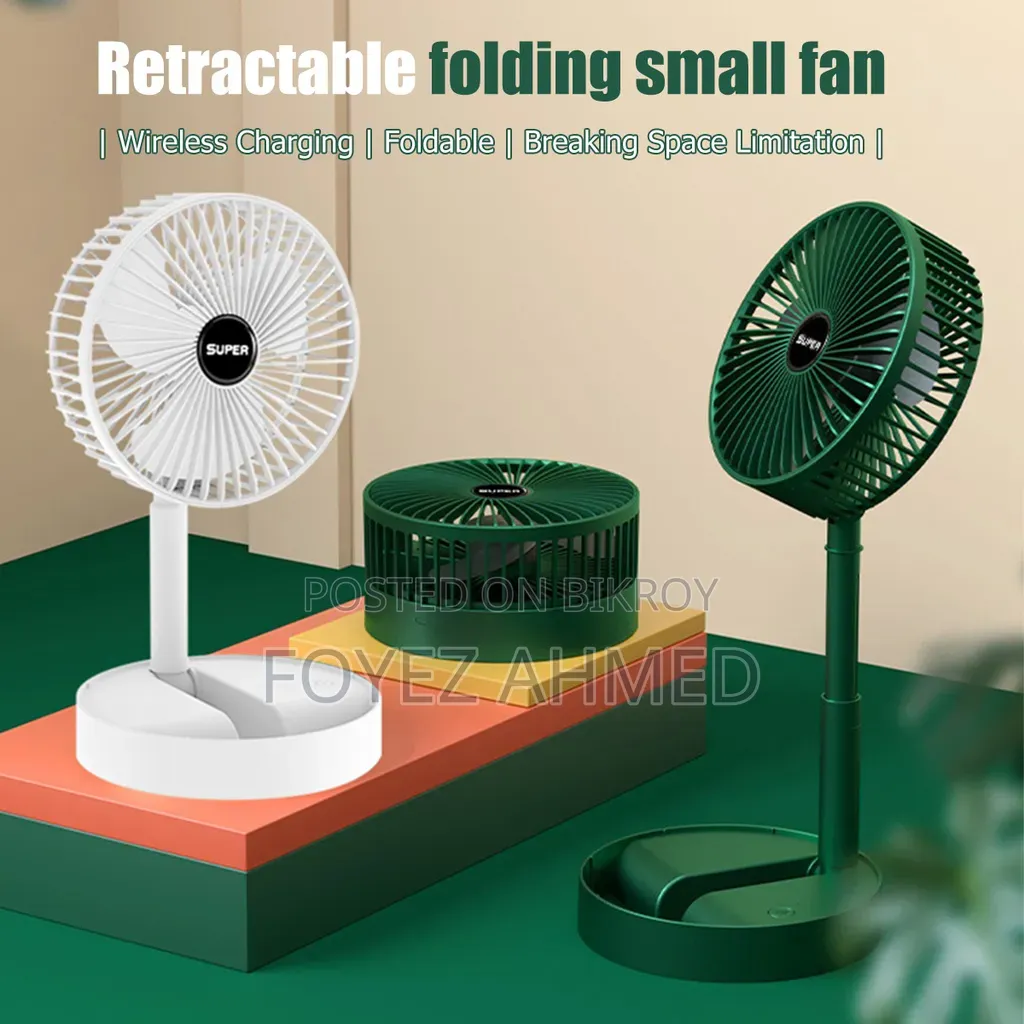 *🔥 The Ultimate Summer Solution: Portable Rechargeable Folding Fan! 🔥*